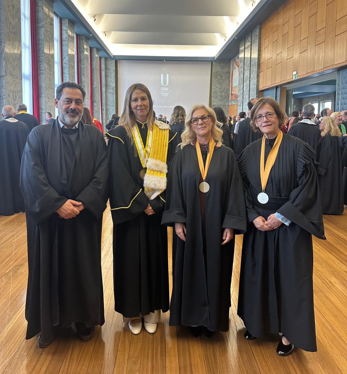 Presidente e órgãos da ESEL na tomada de posse do reitor da ULisboa