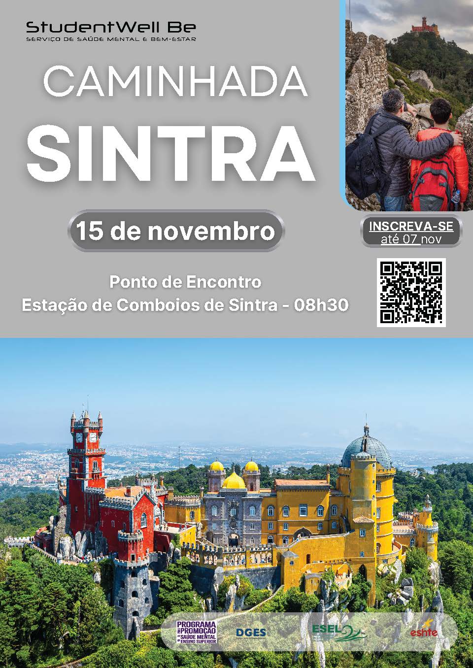 cartaz da caminhada StudentWell Be Sintra 2025