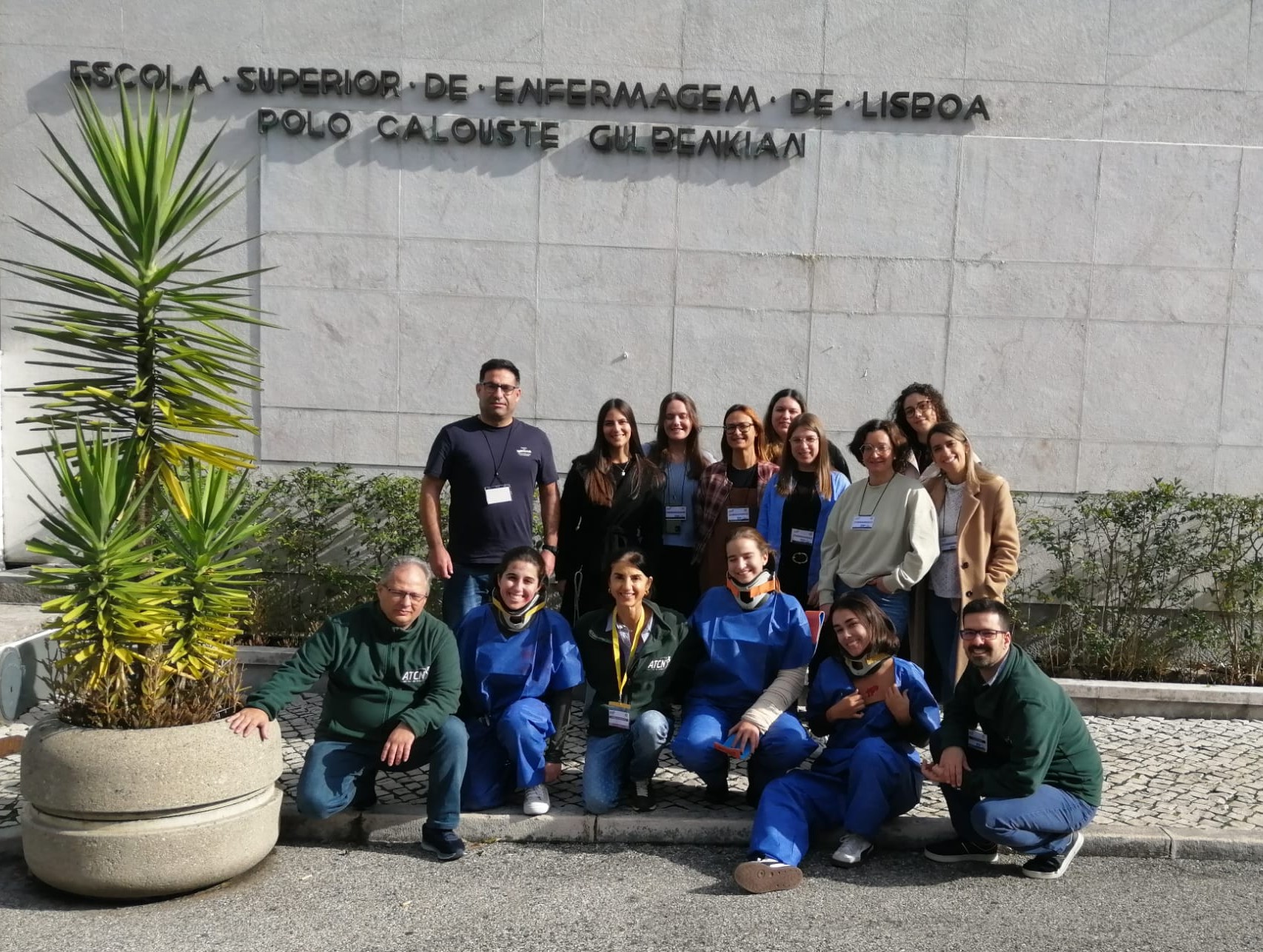 enfermeiros no curso Advanced Trauma Care for Nurses na ESEL