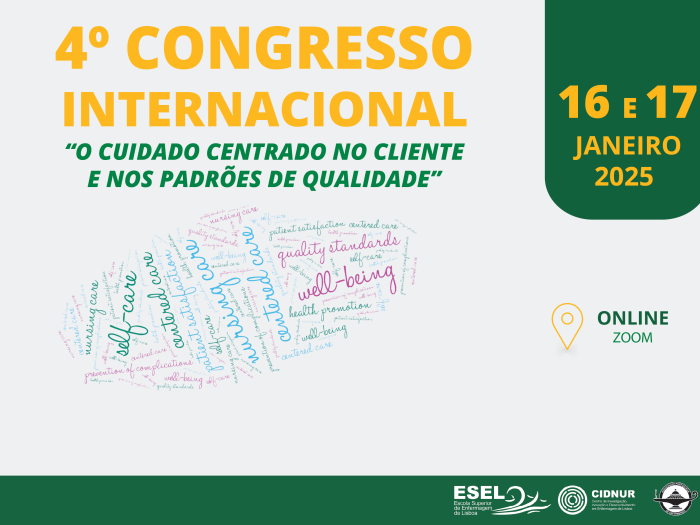 4.º Congresso Internacional “Cuidado Centrado no Cliente e nos Padrões de Qualidade”