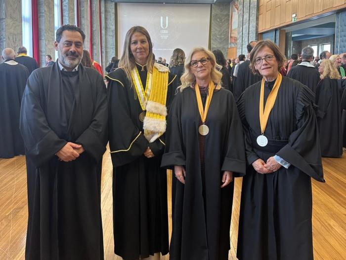 Presidente e órgãos da ESEL na tomada de posse do reitor da ULisboa