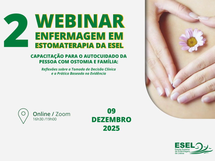 2.º Webinar Enfermagem em Estomaterapia da ESEL