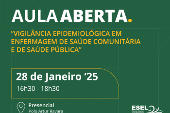 Aula Aberta: “Vigilância epidemiológica em enfermagem de saúde comunitária e de saúde pública”