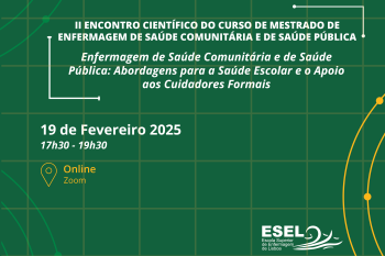 II Encontro Científico do Curso de Mestrado de Enfermagem de Saúde Comunitária e de Saúde Pública